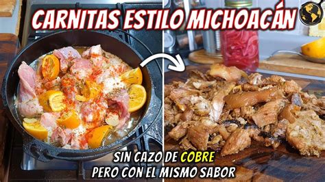 Como hacer CARNITAS estilo Michoacán en Casa y sin Cazo de Cobre