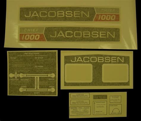 Jacobsen Decals