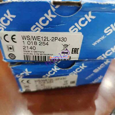 WS WE12L 2P430 1018254 Photoelectric Radiation Sensor New In Box DHL