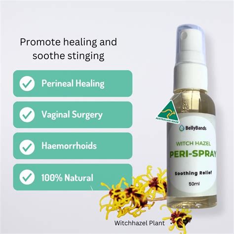 witch hazel perineum spray belly bands