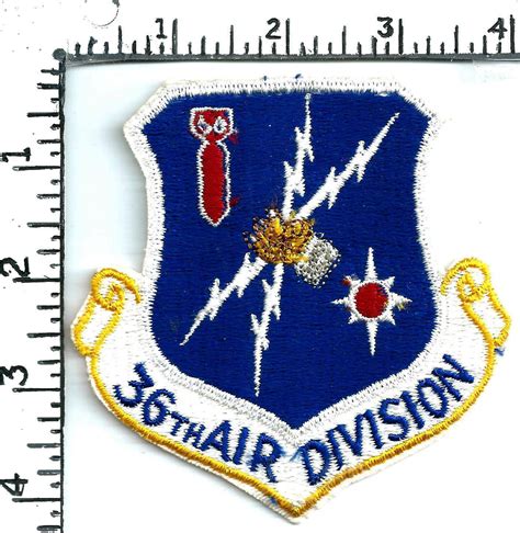 Authentic Usaf Patch Circa 1960s 36th Air Division Topsham Afs Maine 3880492503