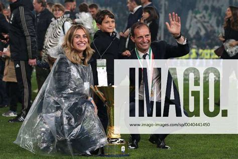 Massimiliano Allegri Manager Of Juventus With His Daughter Valentina