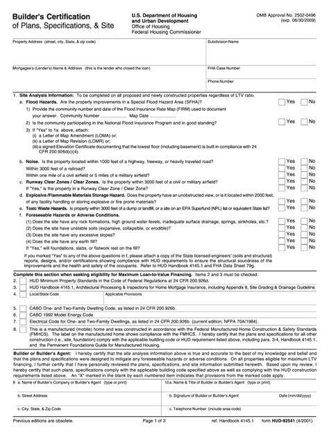 Fha New Construction Forms Fill Online Printable Fillable Blank