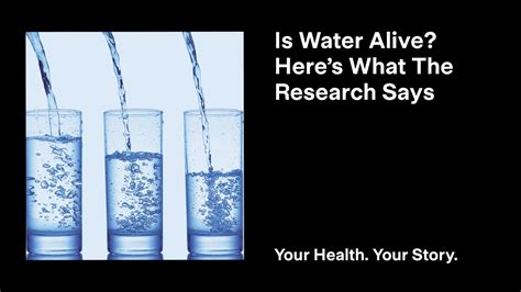 Is Water Alive Heres What The Research Says YouTube