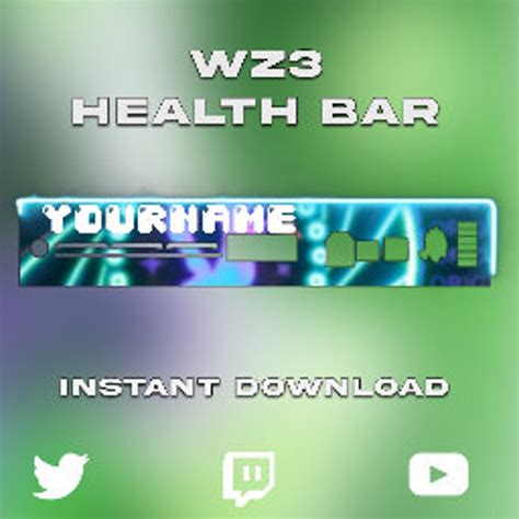 Animated Warzone Retro Wz Health Bar For Live Streaming Twitch