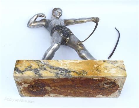 Antiques Atlas Art Deco Male Spelter Archer C1930