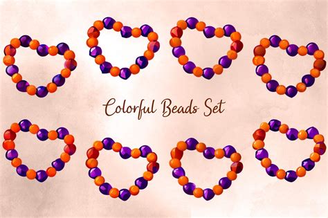 Colorful Beads Set Graphic by Graphic Genius · Creative Fabrica