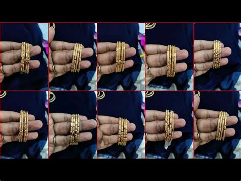 Latest Gold Bala With Price Light Weight Gold Bangles Collection From