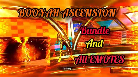 Booyah Ascension Bundle Elite Emote Bundles Freefire Youtube