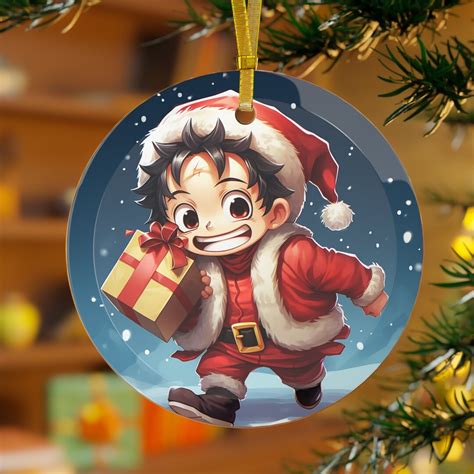 Pirate King Santa Ornament Luffy Dressed as Santa Clause - Etsy