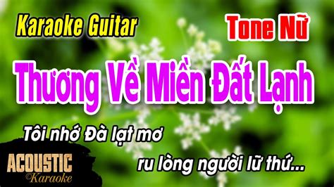 Th Ng V Mi N T L Nh Karaoke Guitar Tone N T I Nh L T M