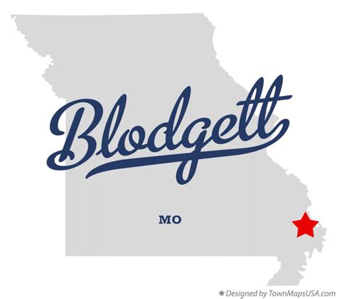 Map of Blodgett, MO, Missouri