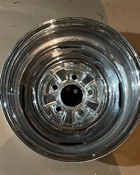 2 - 15x8 old chrome reverse wheels Chevy | The H.A.M.B.