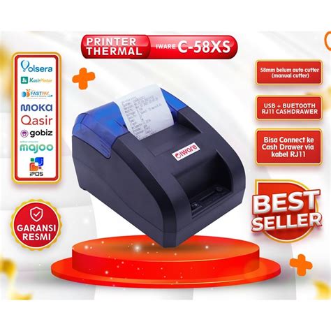 Jual Printer Kasir Thermal Rpp N Ppob Iware C Xs Mm Usb Bluetooth