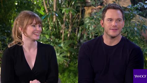 Yahoo Bryce Dallas Howard And Chris Pratt Jurassic World Fallen Kingdom Interview The Bryce