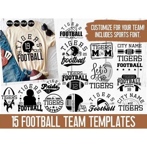 Football team template svg, football svg bundle, team logo s - Inspire ...