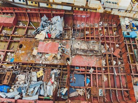 Premium Photo Old Boats Moored In Dirty Harbour Pollution Of River