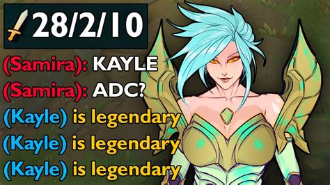 If You Pick Kayle Adc You Win Every Game Youtube