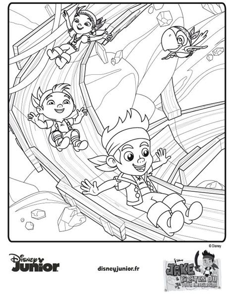 Coloriage De Jake Jake Et Les Pirates Du Pays Imaginaire Disney