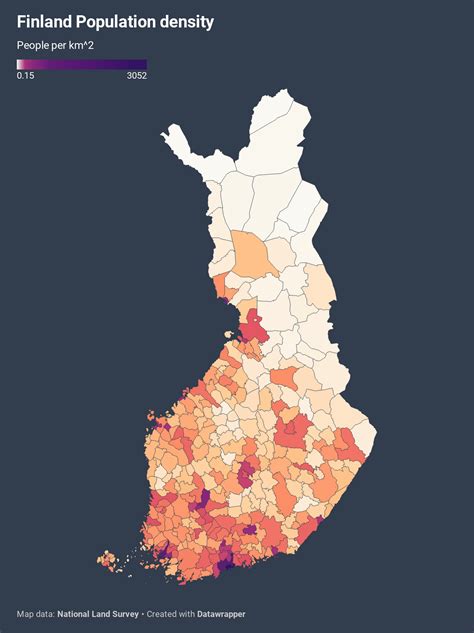 Finlands Population Density Rmapporn