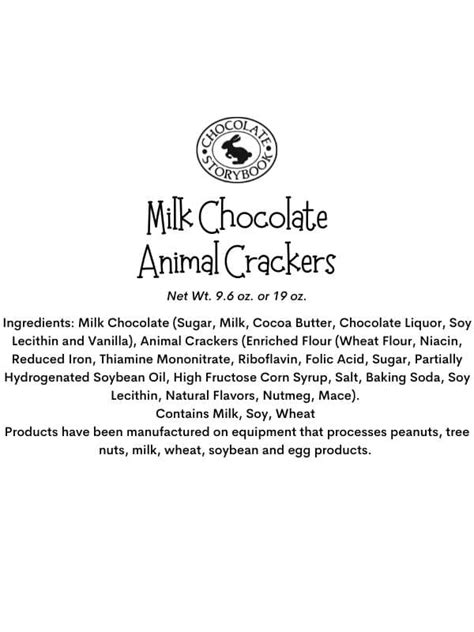 Milk Chocolate Animal Crackers - Chocolate Gifts by Chocolate Storybook