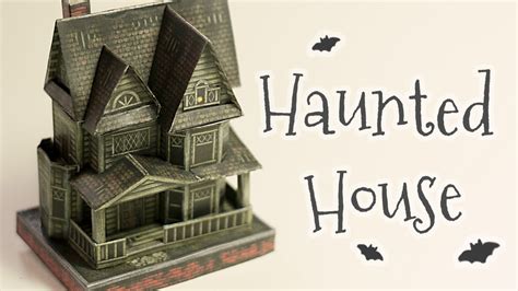 Diy Halloween Haunted House Papercraft Step By Step Tutorial Youtube