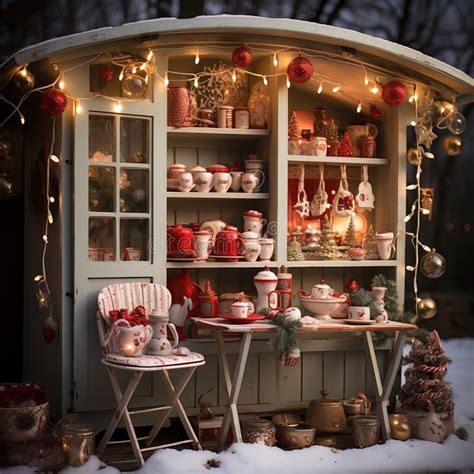 Christmas Hot Cocoa Sweets House With Colorfull Decorations Anniversary Smash Cake Backdrop