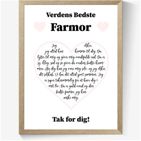 Verdens Bedste Farmor Printshoppen Dk