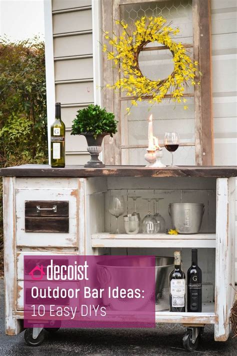 Upgrade Your Backyard with these DIY Outdoor Bar Ideas