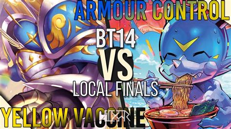 Yellow Vaccine Vs Armor Control Digimon TCG BT14 Local Finals Match