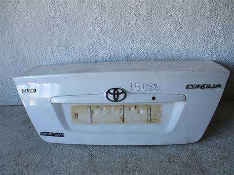 2007 TOYOTA COROLLA 1 4I ZZE BOOTLID SMALL DENT B F Partland Auto