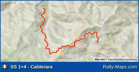 SS 1 4 Calderara Stage Map Sanremo Rally Storico 2021 Rally