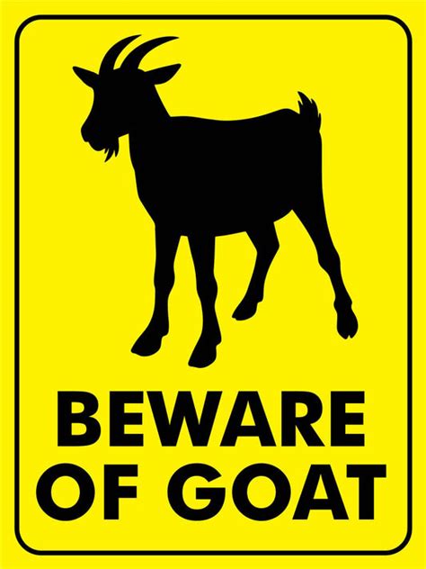 Warning Signage Caution And Safety Warning Signs Tagged Goat New Signs