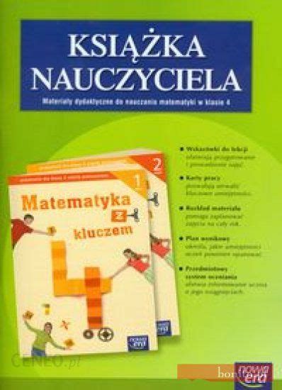 Podręcznik szkolny Matematyka z kluczem 4 Książka nauczyciela Ceny i