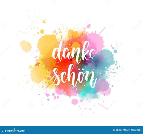 Danke Schon Thank You In German Handwritten Modern Calligraphy