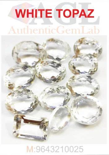 Colorless White Topaz Gemstone For Jewelry Gm At Rs Carat In New