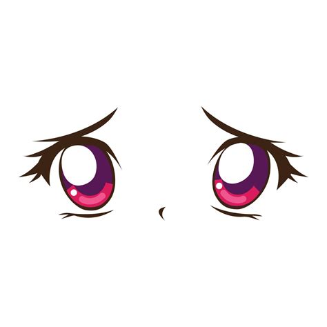 anime sad eyes 11210957 Vector Art at Vecteezy