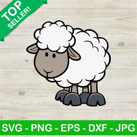 Cute Sheep SVG Baby Sheep SVG Farmer SVG