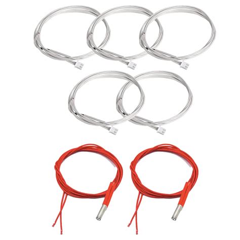 7Pcs Ender 3 Thermistor NTC 100K Ohm 24V 40W Heater Cartridge Upgrade