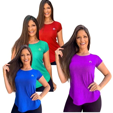 camiseta dry fit feminina moda fitness academia malha leve malhação