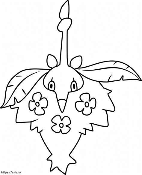 Wormadam Plant Cloak Coloring Page