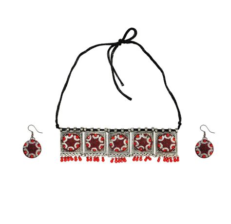 Saaj Multicolor Silk Thread Choker Necklace Sets Peice At Rs 165 Piece