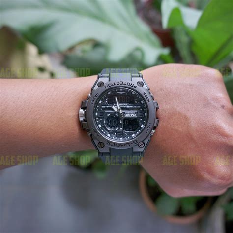 JAM TANGAN PRIA G SHOCK GST KEPALA BESI RANTAI MIKA FULL BLACK Lazada