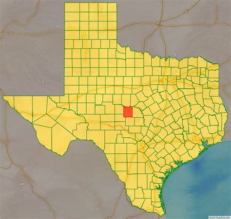 Map of McCulloch County, Texas - Thong Thai Real