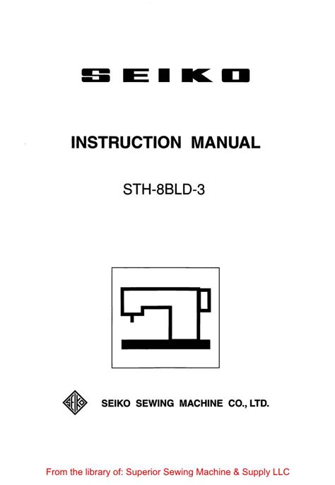 Seiko STH 8BLD 3 Instruction Manual Pdf DocsLib