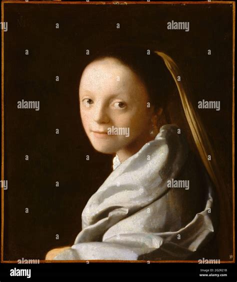 Jan Vermeer Van Delft Study Of A Young Woman Stock Photo Alamy