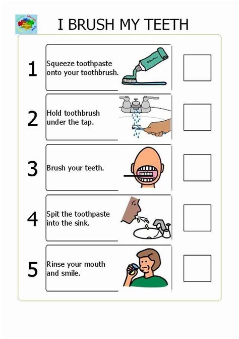 Printable Brush Teeth Visual