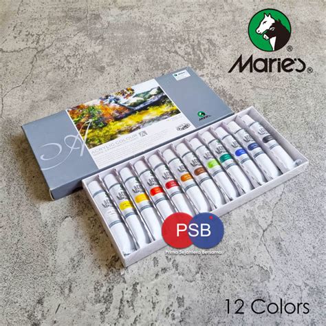 Cat Akrilik Maries Set Warna Maries Acrylic Set Colors Lazada