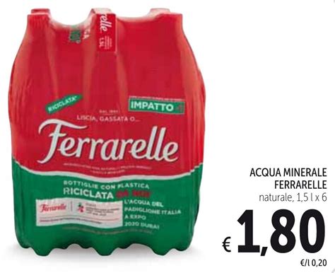 Offerta Ferrarelle Acqua Minerale Naturale L X Di Spazio Conad