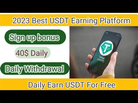 Best Free Usdt Earning Platform Join Now Daily Withdrawal Sign Up